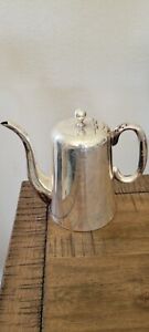 Vintage English Silver Plated Epns Sheffield Two Pint Metal Teapot