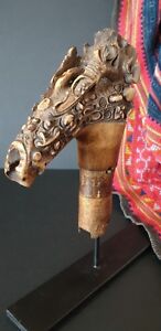 Old Borneo Dayak Mandau Headhunter Sword Handle Beautiful Collection Piece 