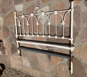Bed Headboard Vtg 40 S Iron Farmhouse No Rails 4 Ft W 40 H One Available