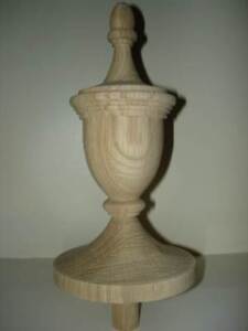 Wood Finial Unfinished For Newel Post Finial Or Cap Finial 54