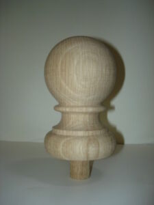 Wood Finial Unfinished For Newel Post Finial Or Cap Finial 38 1