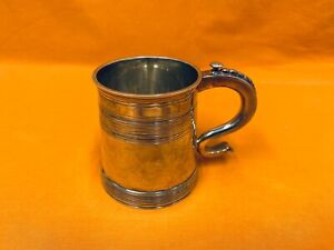 Antique Solid Sterling Silver Tankard London 1929 242g