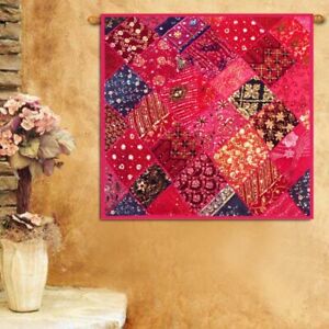 33 Off 40 Indian Embroidery Sari Sequin Home D Cor Art Wall Hanging Tapestry