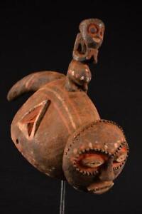 22753 A Primitive African Mambila Helm Mask Cameroon