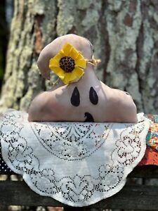 Handmade Primitive Ghost Doll Sitter Farmhouse Decor Bowl Filler Shelf Sitter