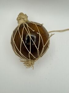 Nanco Japanese Amber Glass Ball Fish Net Float Made In Taiwan