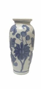 Genuine Ming Blue White Bud Vase 6 