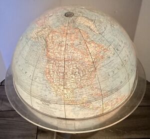 Vintage 1968 16 National Geographic Lighted Globe Cradle Ussr Large Bright Mcm