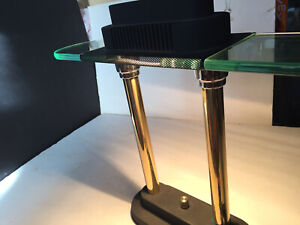 Halogen Desk Lamp By Robert Sonneman For George Kovacs W Chrome Brass Posts