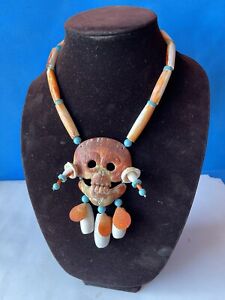 Precolumbian Olmec Mezcala Mayan Seashell Necklace
