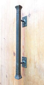Push Pull Door Handle Hand Forged Solid 16 5 Wrought Iron Barn Entrance Entry
