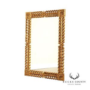 Harrison Gil Dauphine Gilt Wood Carved Over Mantle Wall Mirror