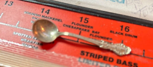 Frank M Whiting Co Sterling Silver Salt Spoon Vintage Silverware Box