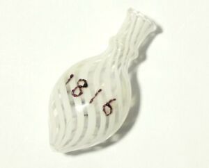 1816 Georgian Nailsea Twist Glass Miniature Scent Bottle Mar Initials T344