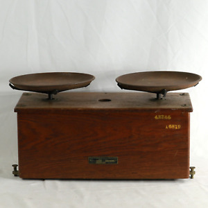Antique 1900s Torsion Balance Co Style 258 Oak Box 4 5kg Limit
