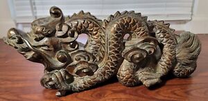 Celestial Dragon Figure Hand Carved