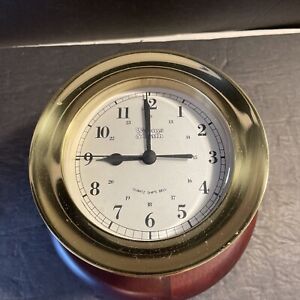 Weems Plath Brass Quartz Ship S Bell Clock Tested Clock Works Bell Not Works