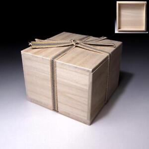  Xu24 Japanese High Class Kiri Wooden Box For Tea Bowl Shiozan 5 9 Brand New