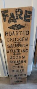 Primitive Handmade Wooden Country Farm Sign