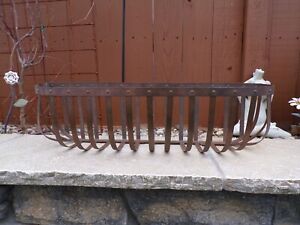 24 Long Large Vintage Copper Outdoor Hanging Fence Window Planter Flower Box