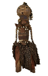 Dinka Fertility Doll With Beads Central Africa