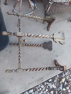 Antique U Mphrey Twisted Barley Table Parts Legs Only Salvage