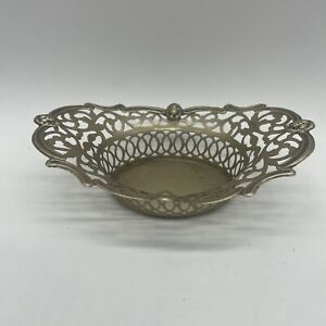 Antique 35 2g Sterling Silver Candy Nut Basket England Rd 361270