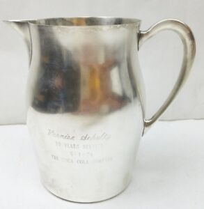 Paul Revere Reproduction By Poole 7 Sterling Silver Water Pitcher Jug 20 7oz 