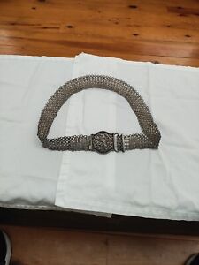 Antique India Silver Belt Missing Screw 