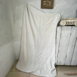 French Daybed Day Bed Antique Mattress Cover Organic Hemp Country Cottage Shabb