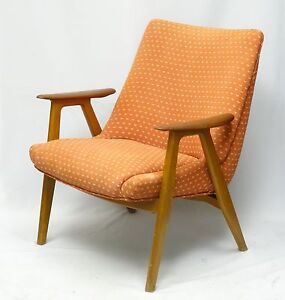 Rare 1954 Teak Radstad And Relling Bambi Gustav Bahus Norway Lounge Chair