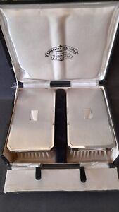Vintage Solid Sterling Silver Gents Grooming Brush Set 