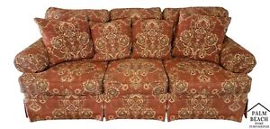 Henredon Sofa Upholstery Collection English Style With 4 Pillows And Arm Covers