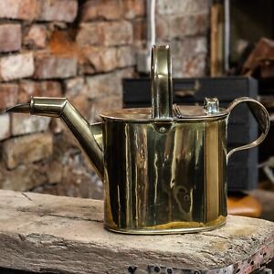 Antique Victorian Brass Hot Water Watering Can