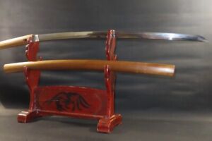 Very Long Katana Sword W White Sheath Edo 41 9 30 1 43kg