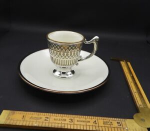 Tiffany Sterling Silver Edwardian Regency Demitasse Espresso Cup Liner 1920