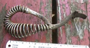 Antique Cast Metal Cook Stove Lid Lifter Tool With Heat Resistant Handle