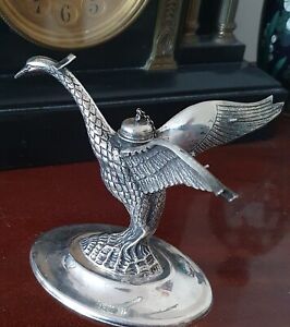 Vintage Silver Plated Figural Liver Bird Brandy Cognac Glass Warmer Liverpool