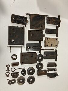 Lot Of Antique Door Locks And Hardware