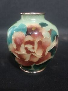 Japanese Plique A Jour Cloisonn Vase