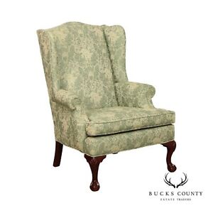 Ethan Allen Chippendale Style Wing Chair