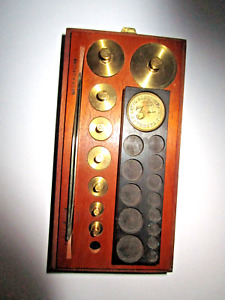 Becker S Sons Vintage Apothecary Brass Scale Balance Weights 100 Grams 2 Gms 