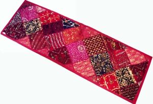 60 Stunning Beaded Moti Sari Vintage Wall D Cor Hanging Tapestry Throw Runner