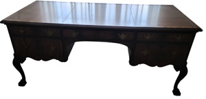 Gorgeous Kittinger Solid Mahogany Executive Desk Vgc Beautifully Constructed