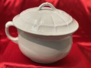 Antique Alfred Meakin Royal Ironstone Chamber Pot With Lid Made In England