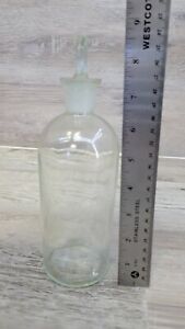 Antique Apothecary Glass Bottles T C W Co Usa 8 5 