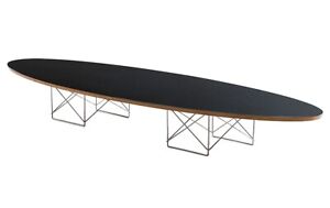 Eames Herman Miller Wire Base Elliptical Surfboard Coffee Table Vintage 