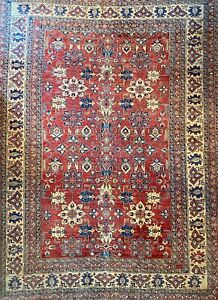 New Handmade Afghan Kazakh Chobi Rug Geometric Floral Design Muted Colors 10x13