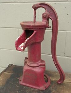 Red Antique Wb Douglas Cast Iron Porcelain Hand Pitcher Pump Off Grid Farm 20 