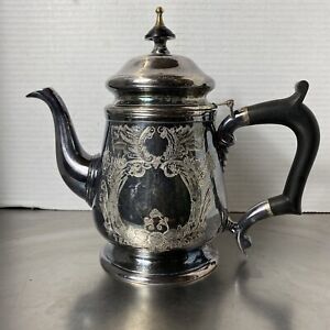 Vintage Leonard 1779 E P N S Tea Pot Silver Plate 10 5 Tall
